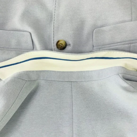 Talbots Petite Aberdeen Knit Piqué Blazer – Size 8P – Light Blue - Picture 7 of 11